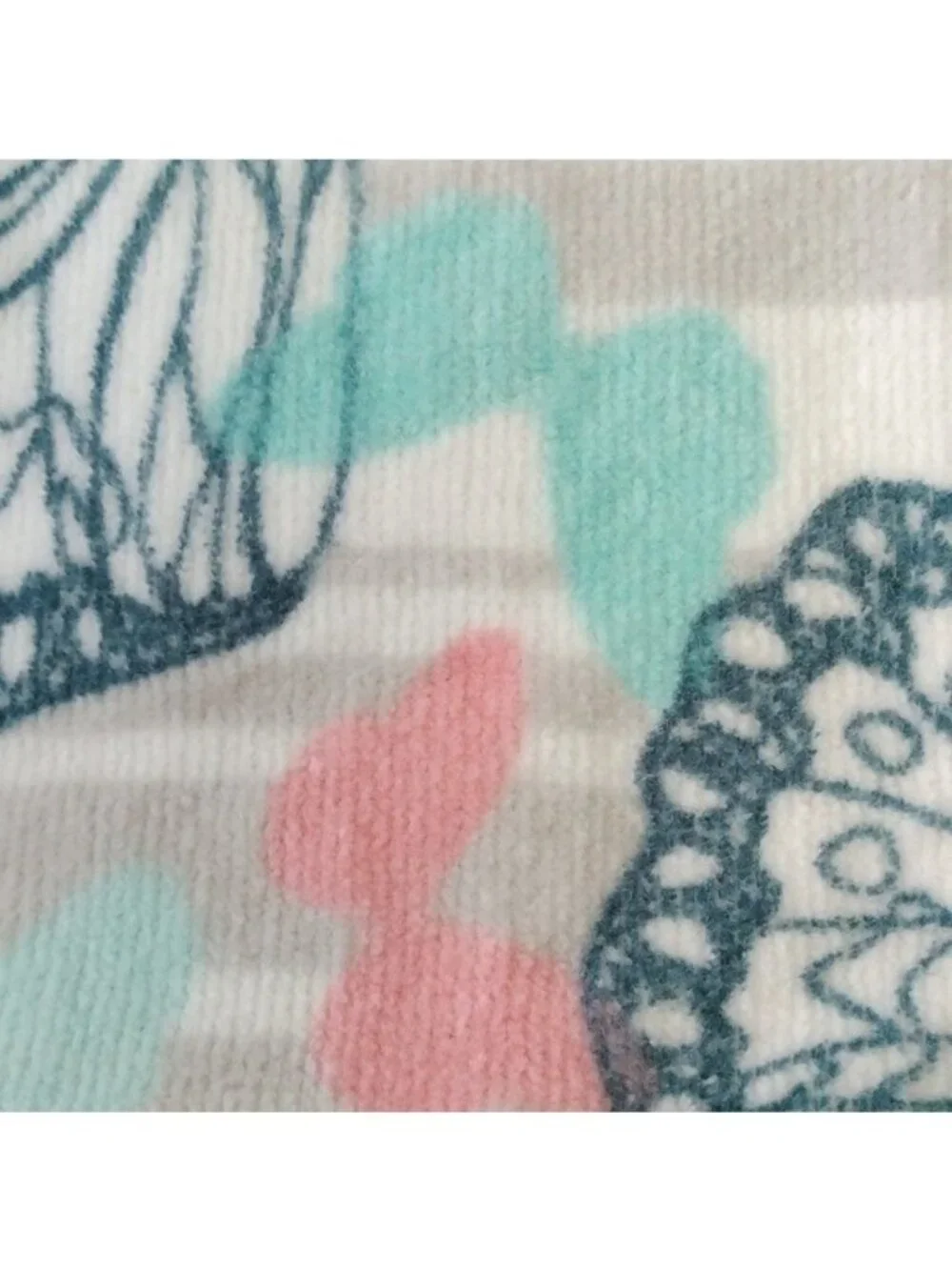 Kassafina Home Collection Pastel Butterflies Bath + Hand Towels, Was…